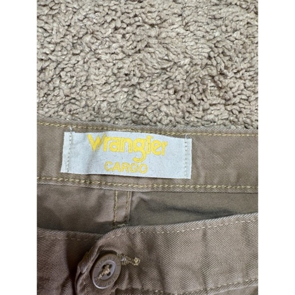 Wrangler Cargo Pants Mens 38x30 Brown 100 Cotton Utility Workwear Hiking - Picture 2 of 7